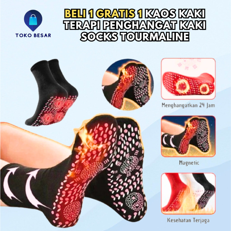 [UC] TERLARIS Kaos Kaki Magnetic Original Kaos Kaki Terapi Pemanas Penghangat Telapak Kaki nb-0