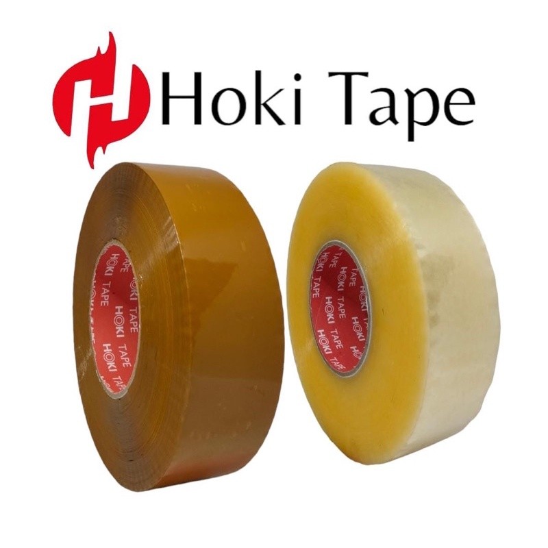 

Lakban bening -coklat jumbo hoki tape 45mm * 500yard full_______031