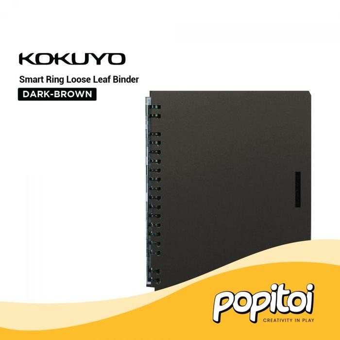 

Kokuyo Retro Smart Ring Loose Leaf Binder B5 Notebook Buku Tulis 360 Derajat - DARK-BROWN, Standar