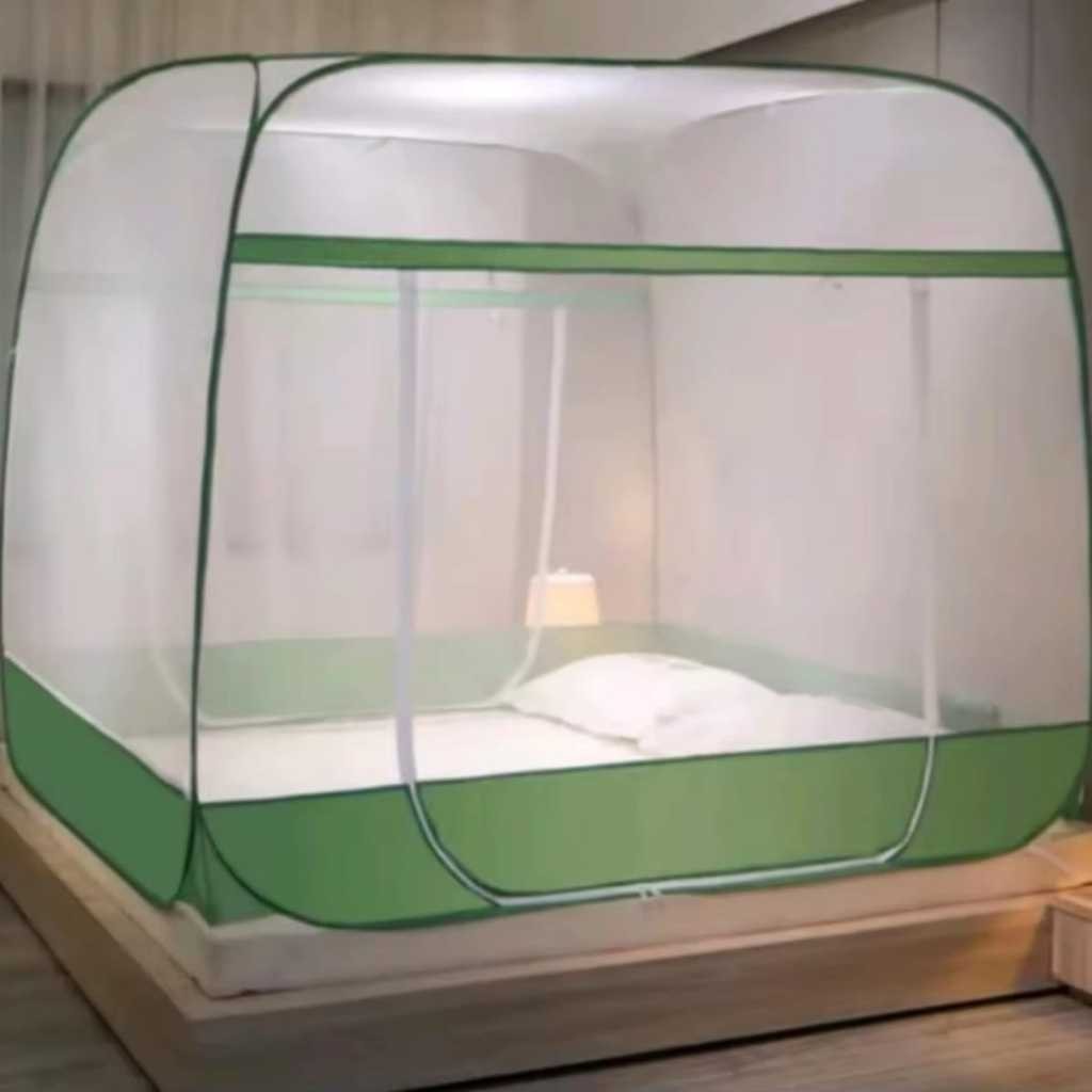 ZENITSTORE Selambu kotak lipat anti nyamuk kelambu tenda pelindung tidur tebal