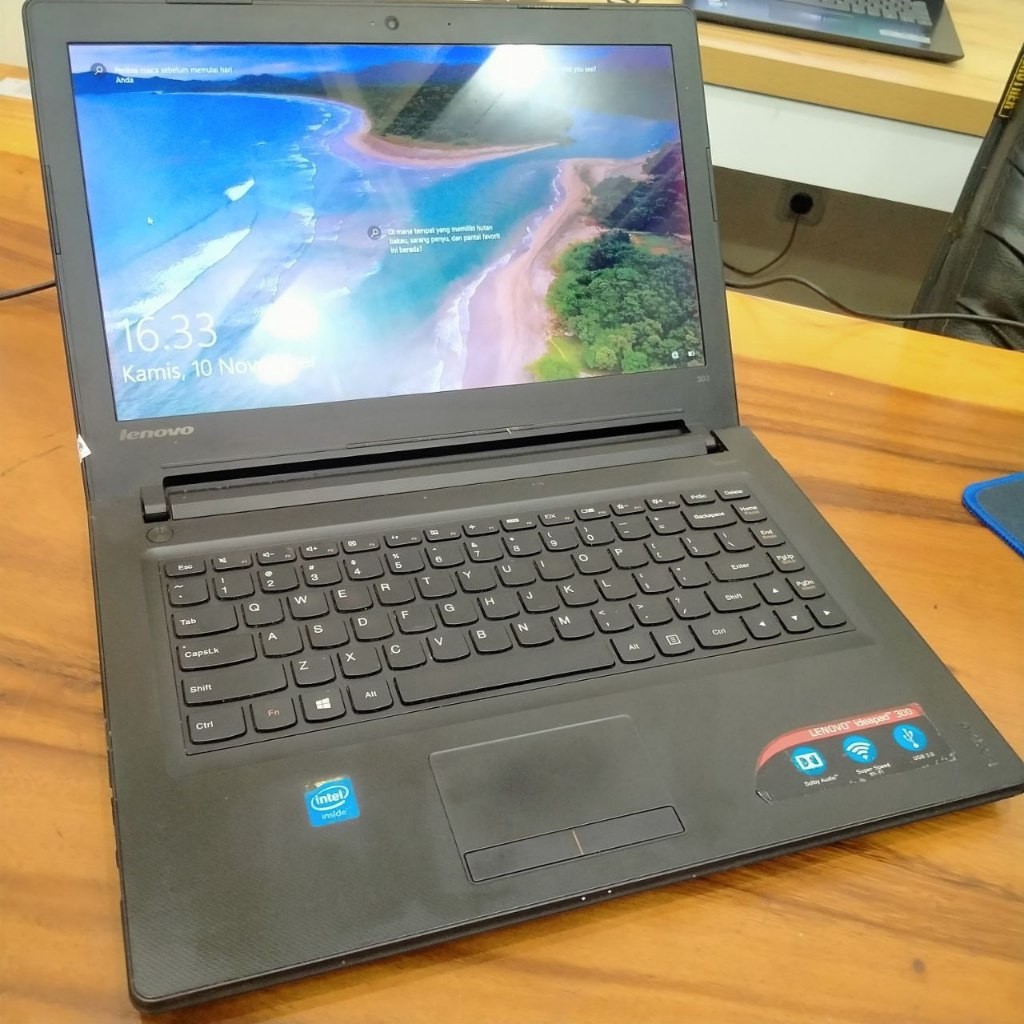 Laptop Lenovo ideapad 300 SSD Sudah kencang Normal Siap Pakai - Gratis Instalasi Windows 1110 office