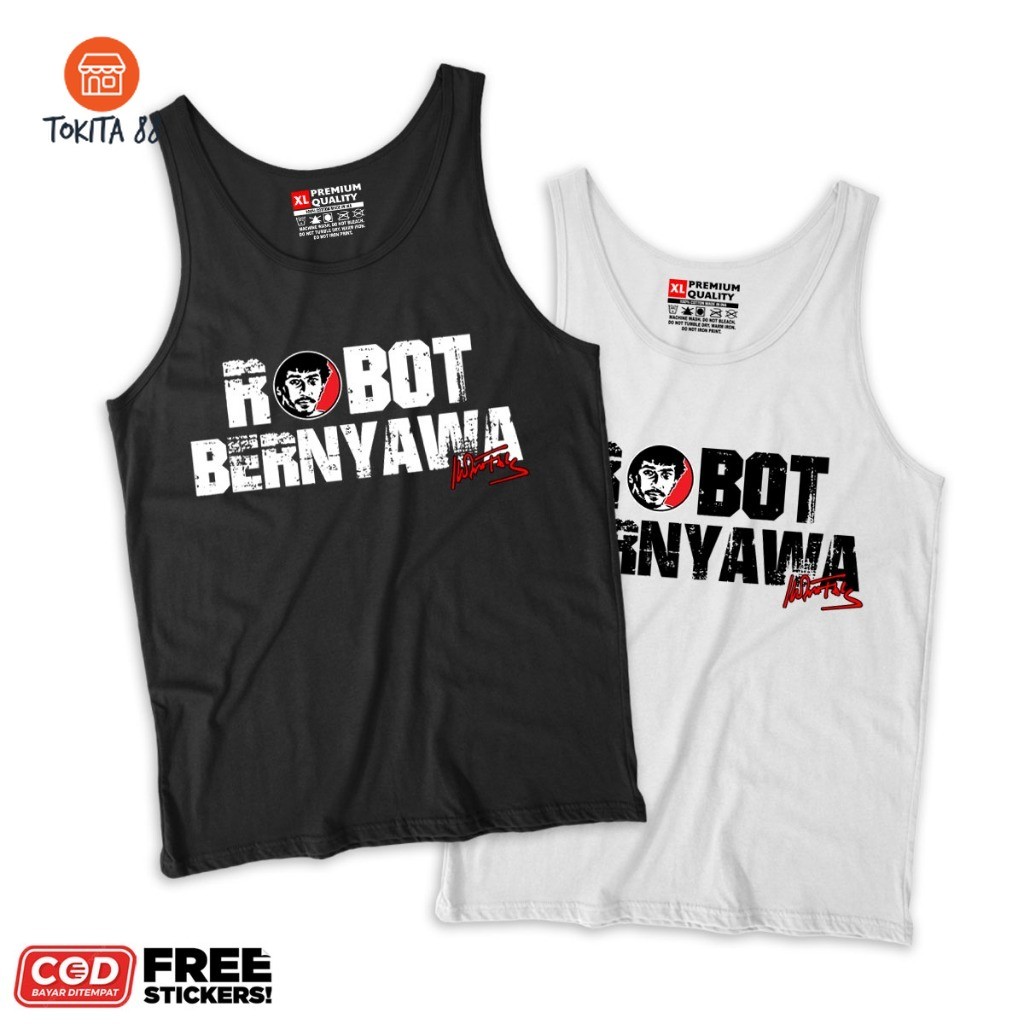 Kaos Lekbong Oblong Iwan fals Robot Bernyawa bahan Katun Combad 24s - Tshirt Oblong Lekbong Iwan fal