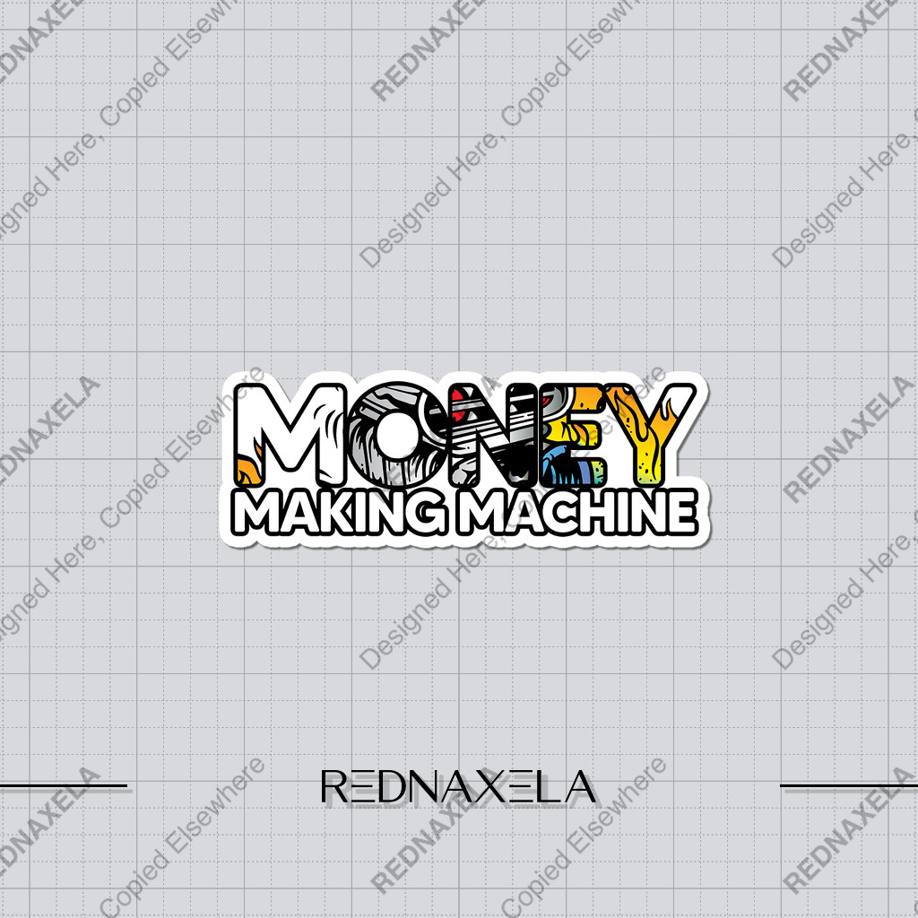 

Stiker Vinyl Stiker Koper Money Making Machine Outdoor High Quality Waterproof Sticker