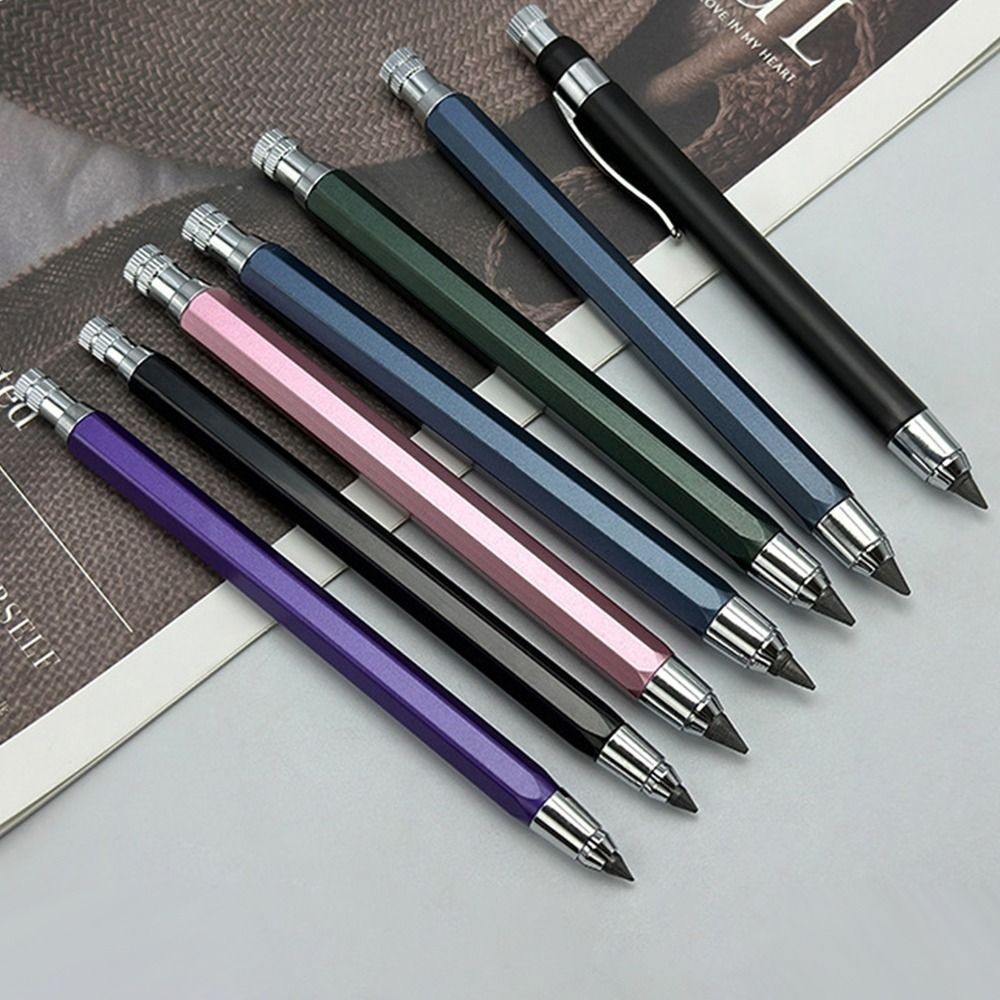 

4.0mm Mechanical Pencil Metal 2B/4B/6B/8B/10B Pencil Refill Automatic Pencil Drawing Writing Tool Sketch Comics Design