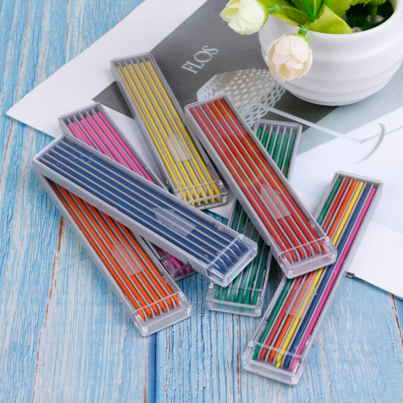 

1 Box 2mm Colorful Mechanical Pencil Refills Lead Art Sketch Drawing Automatic Pencil Lead Pencil Core