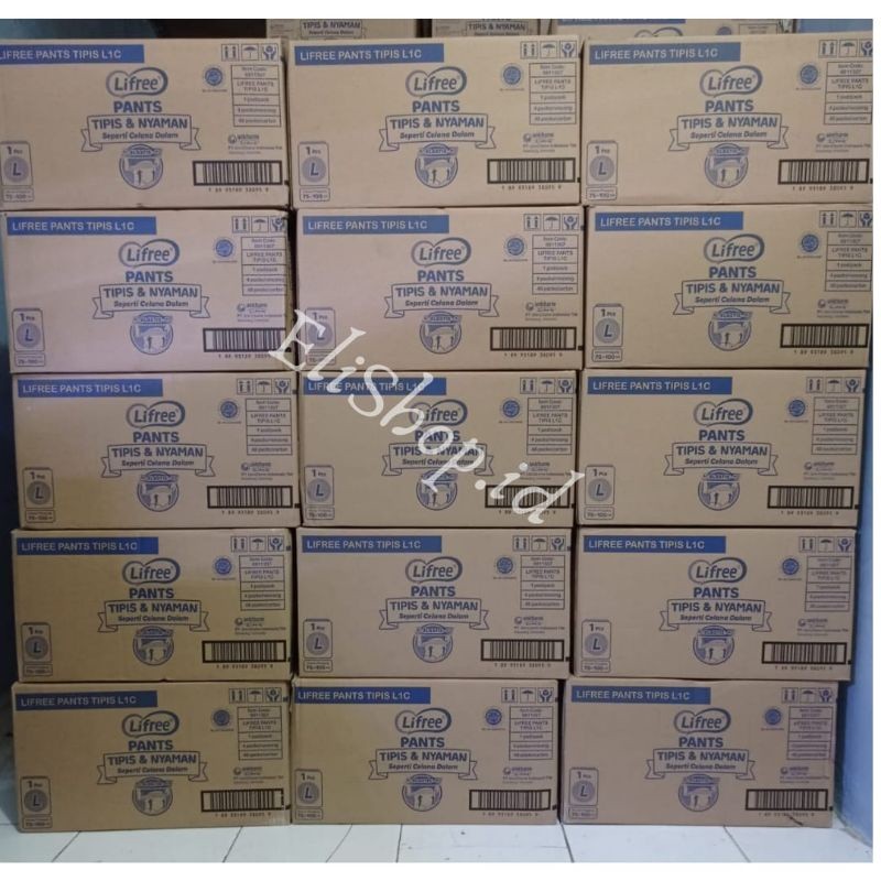 LIFREE POPOK CELANA DEWASA/POPOK DEWASA (SIZE : M/L/XL) ISI 48 pcs/1 dus