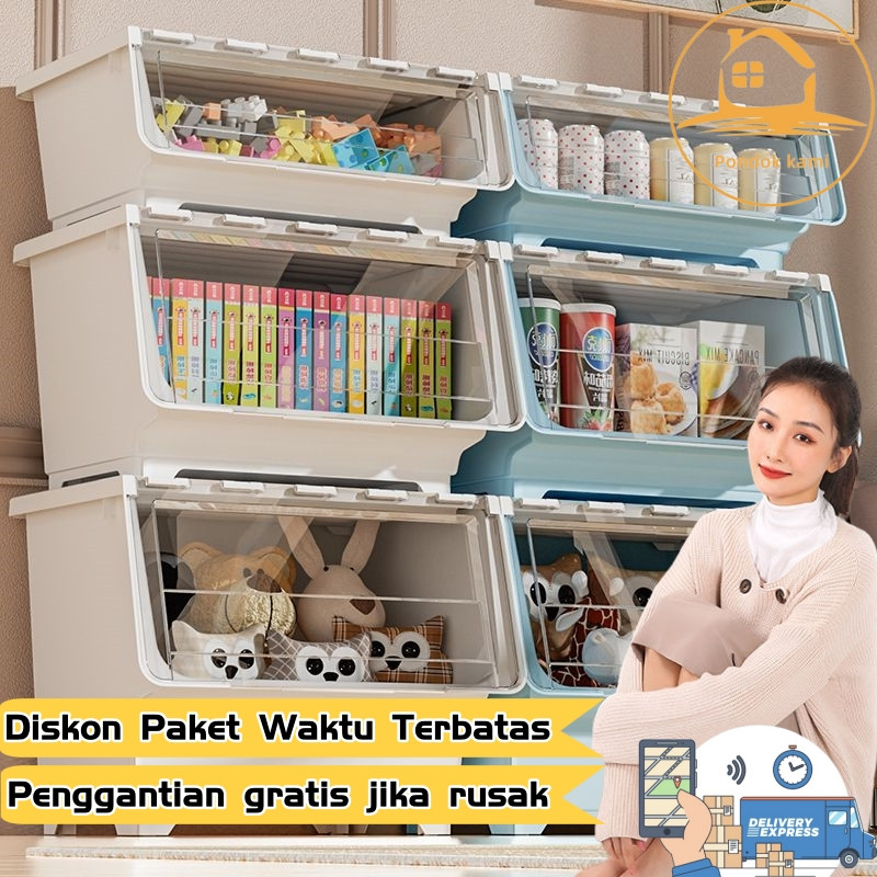 

OlymplastStorage box Plastik multi-fungsi ︱Container box kebutuhan sehari-hari ︱Kotak penyimpanan Mainan,Perlengkapan Mandi, Bumbu, Makanan Ringan︱Organizer box Berdiri Bebas