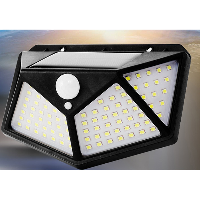 Lampu Taman 100 LED Solar Tenaga Surya Dengan Sensor Gerak Lampu sensor Tenaga Surya 100 LED