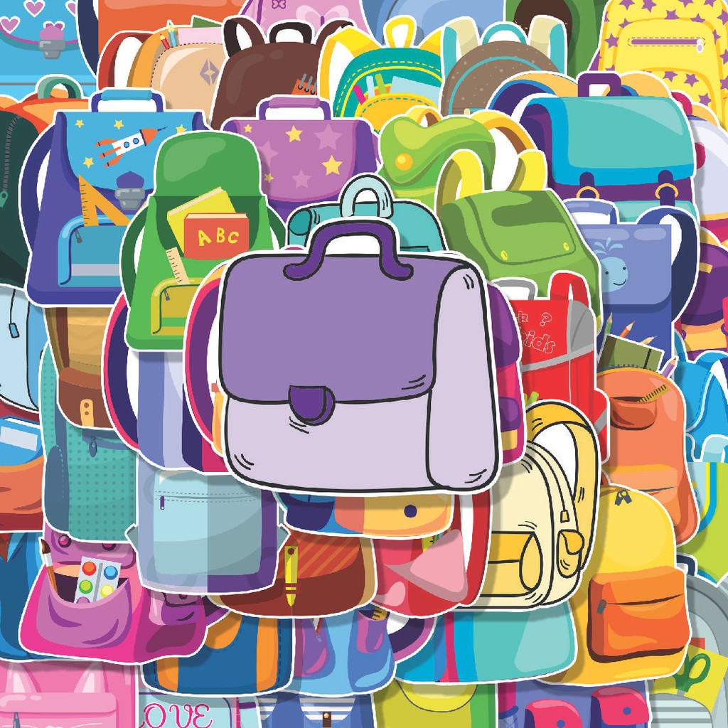 

100PCS Lucu Stiker Tas Ransel Stiker Aesthetic Stiker Anti Air Stikers Berperekat Waterproof sticker decal buat Motor Helm Buku Journal Koper Casing HP Laptop Botol Minum Hadiah anak