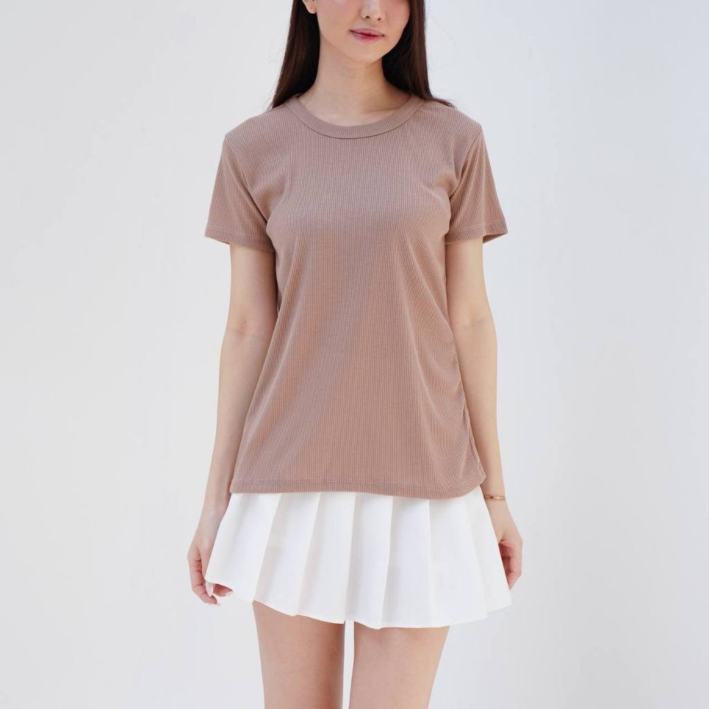 Kaos Atasan wanita Knit01 Atasan Knit Wanita Lengan Pendek