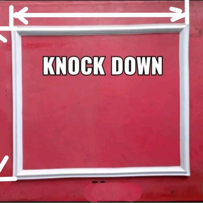 Karet Gasket Pintu Freezer Box Modena 750 Liter Knock Down Putih 94 x 72 cm Termasuk Magnet