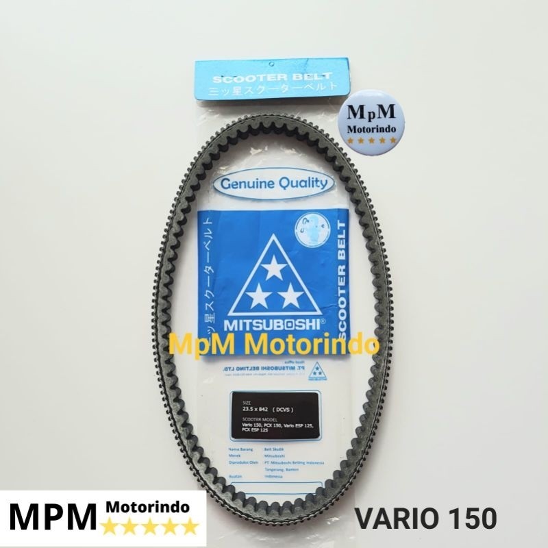 XD34WS V-Belt Only Vanbelt Vario 150-125 Esp Fi Led Pcx 125 150 Mitsuboshi Vbelt Fbelt Fanbelt Pcx 1