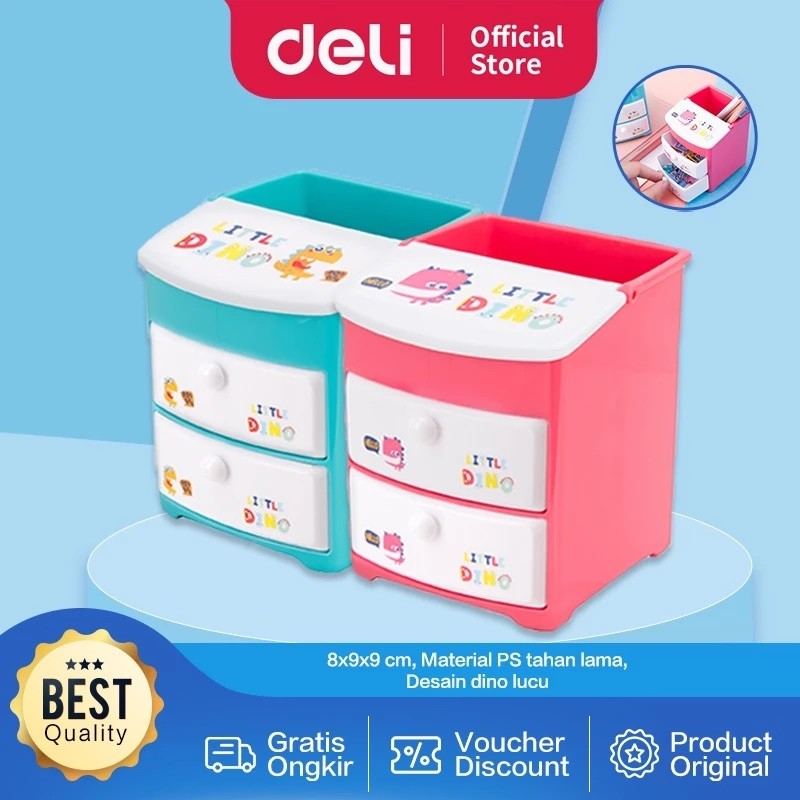 

Deli Tempat Pulpen Sekolah Desain Lucu Dino tahan lama E9136
