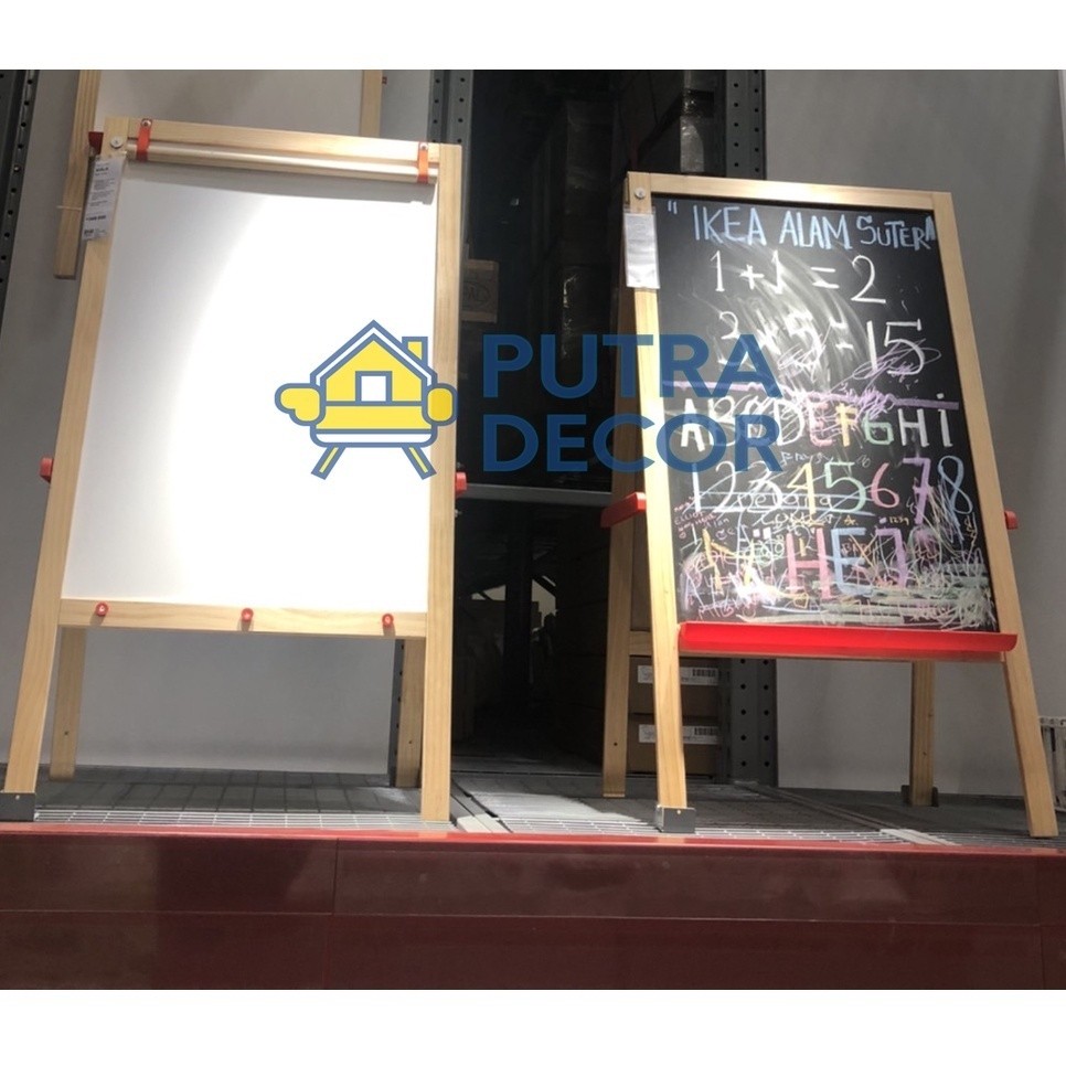 

BEST SELLING IKEA MALA Papan lukis, kayu lunak/putih, papan tulis bisa menggunakan spidol kapur