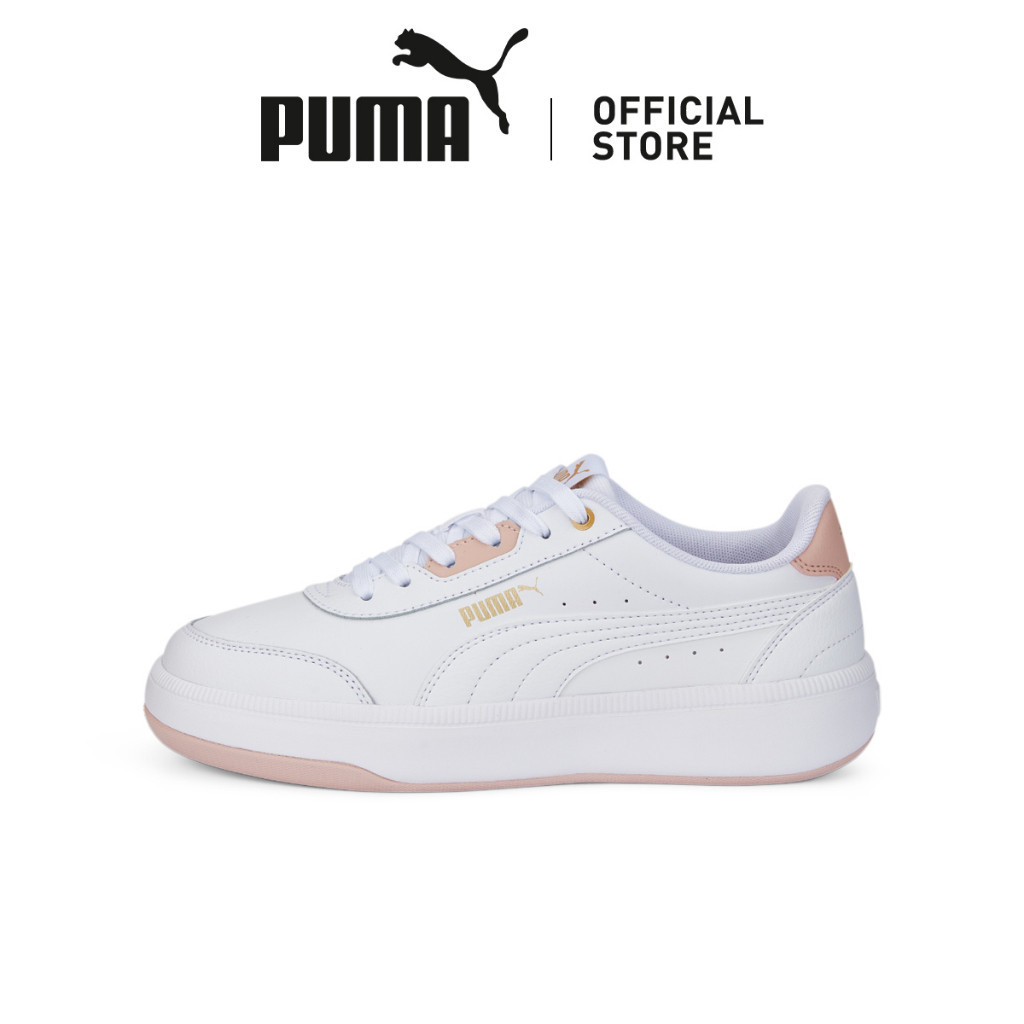 PUMA Sepatu Sneakers Wanita Tori White Rose-Quartz Gold
