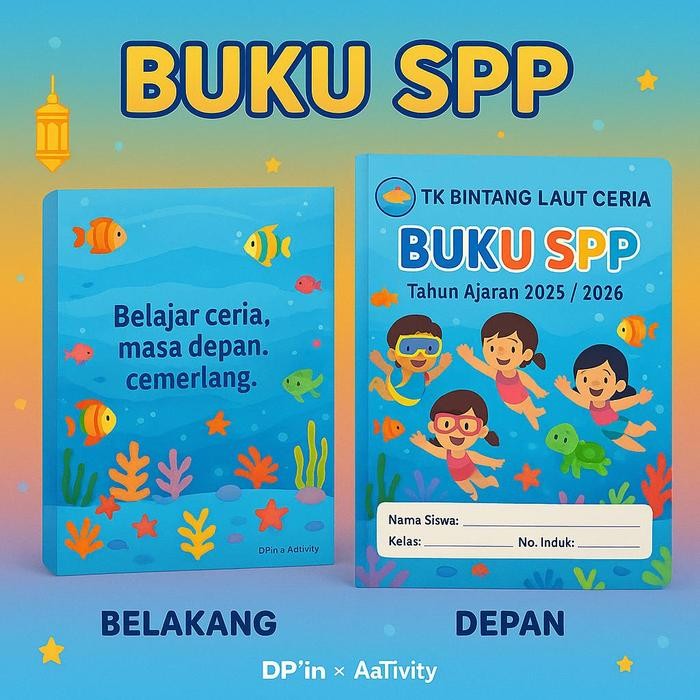 

DpinxAaTivityBuku SPP Sekolah Anak V8 – Catatan Pembayaran Bulanan – Desain Lucu & Warna-warni - A6
