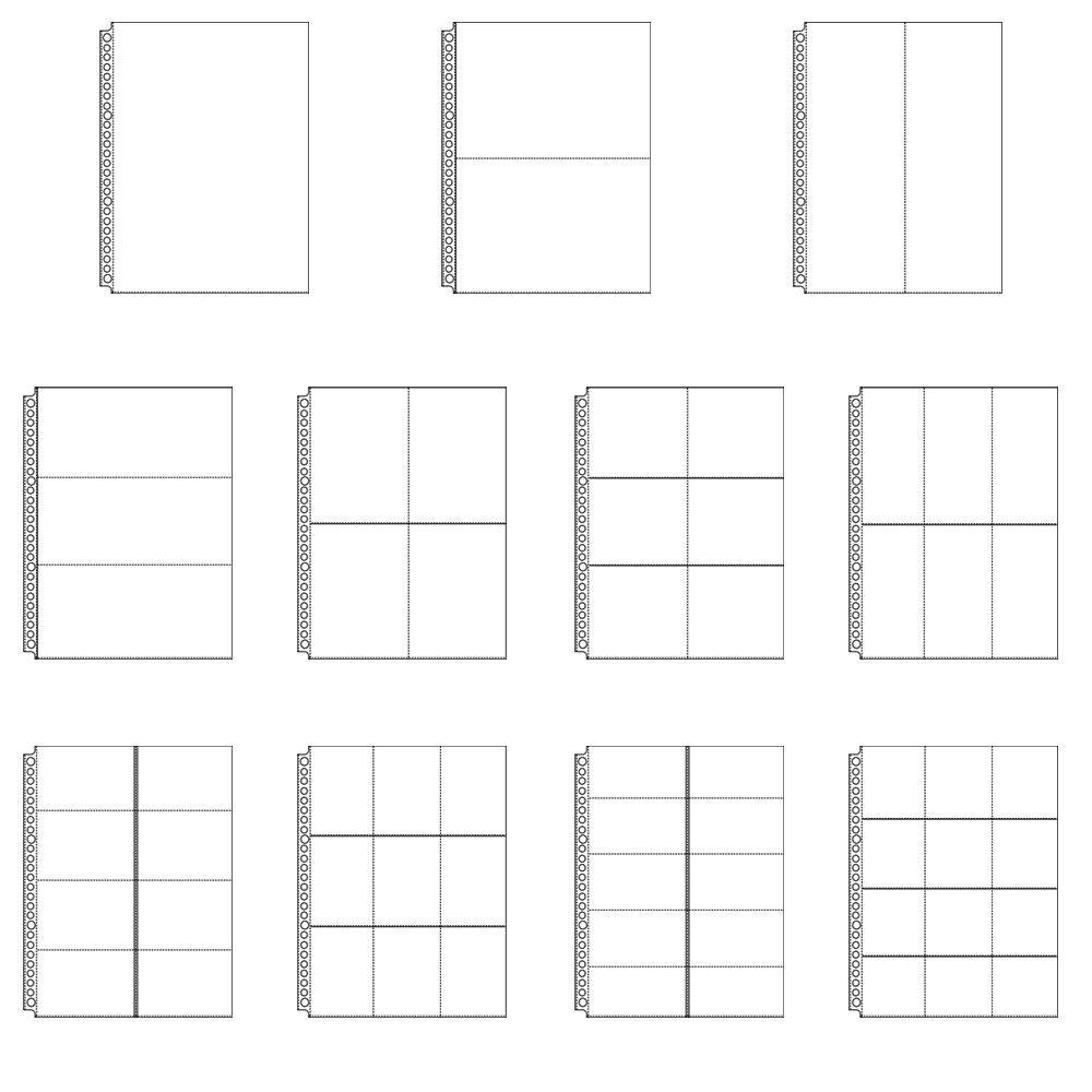 10 Sheets 9/26 Holes B5 Clear Single Photo Album PP Sleeves Photocard Binder Scrapbook Photo Card Co