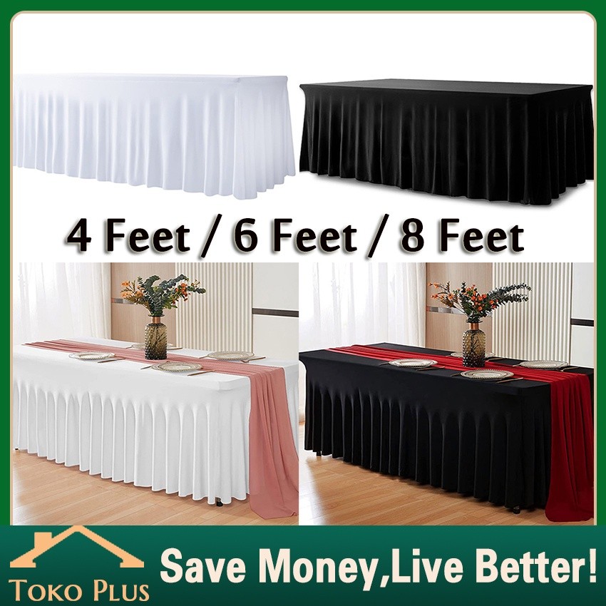 Rok Meja Dekorasi /Skriting Meja/Rok Meja Rempel Tinggi 75cm Rok Meja Pesta Kantor Prasmanan Rempel 