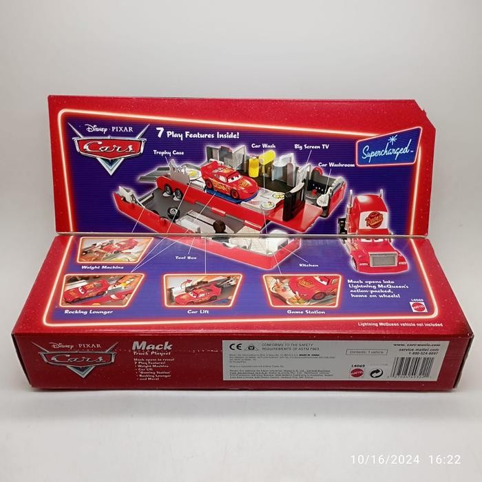MAINAN... Disney Pixar Cars Supercharged Mack Truck Playset Mattel