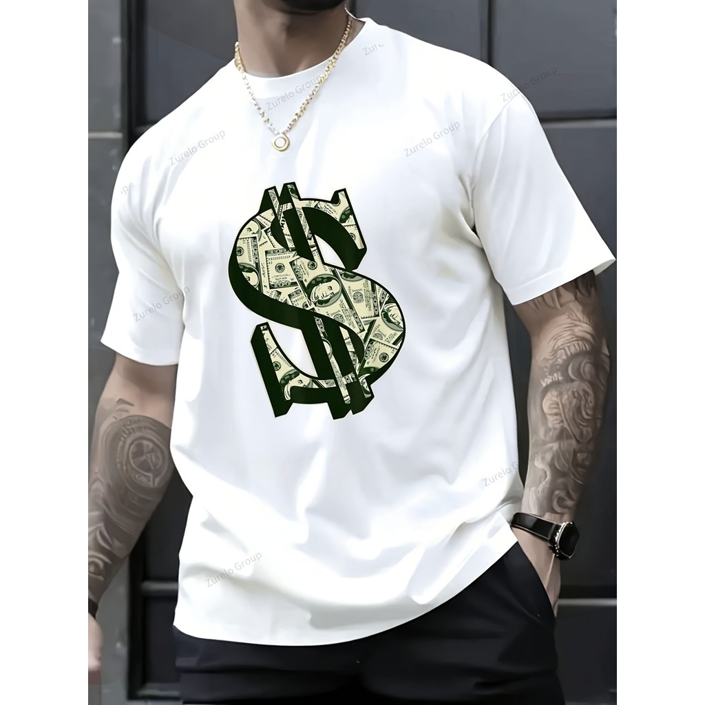 Kaos Dollar - T-shirt Katun 220g - Baju Distro Pria Keren