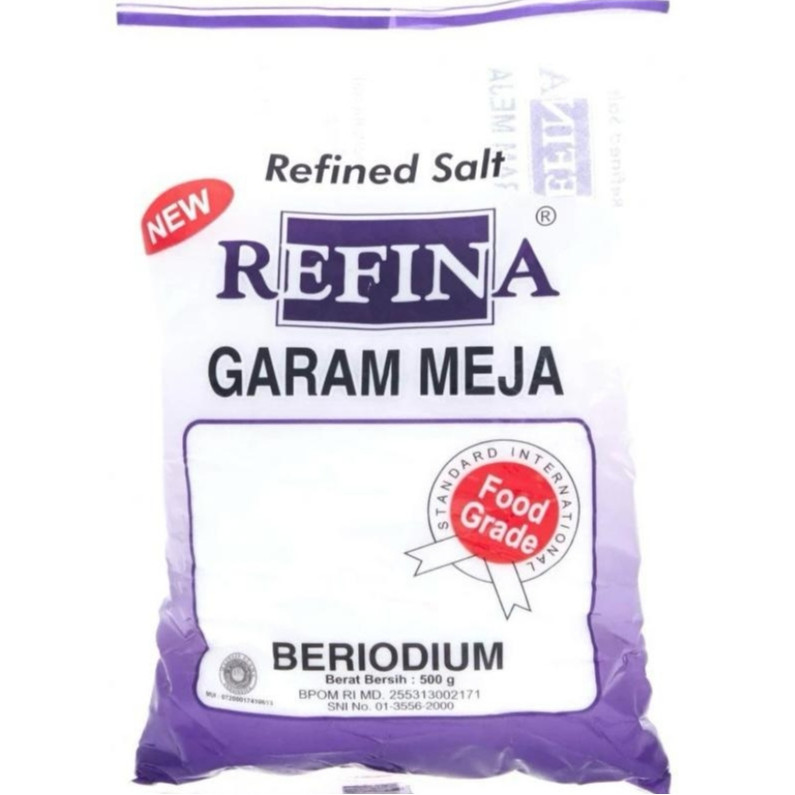 

Garam Refina Refinasi Refined Salt 250gr dan 500 gr JJ 062
