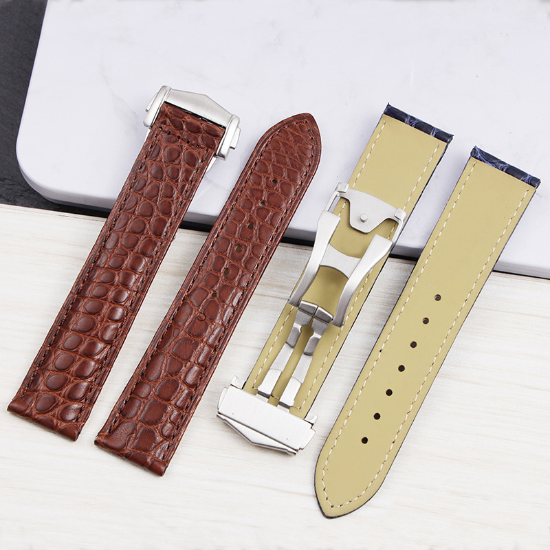18/19/20/21/22mm High Quality Crocole Skin Strap For Omega Seamaster 300 Speedmaster De Ville Watchb