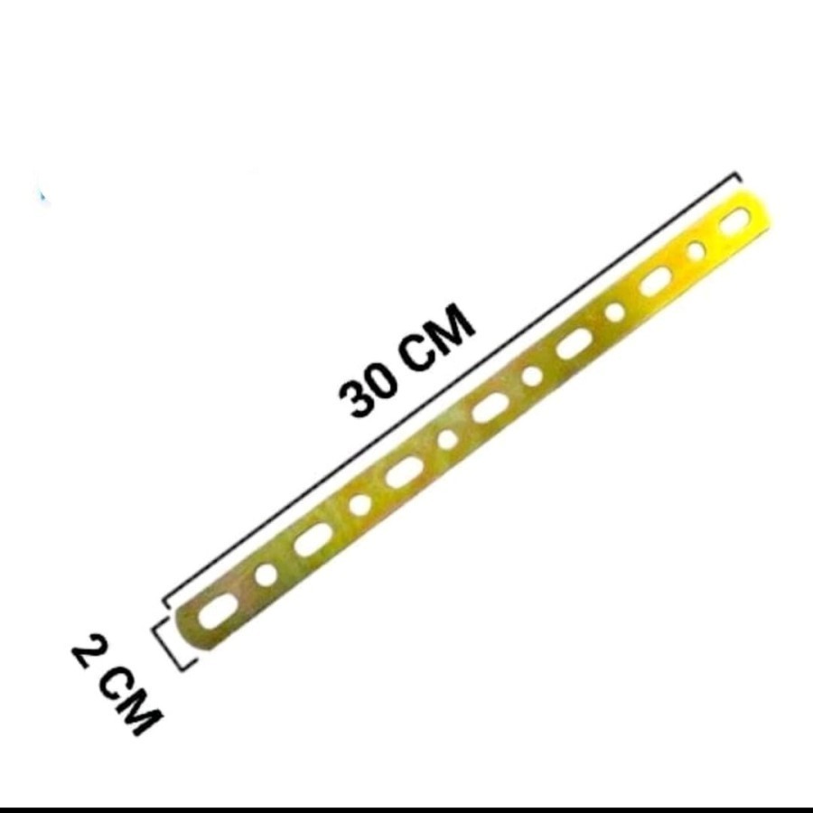 Plat Bolong Kuning Tipis / Panel Plat Lubang Serbaguna 30cm Knalpot Motor