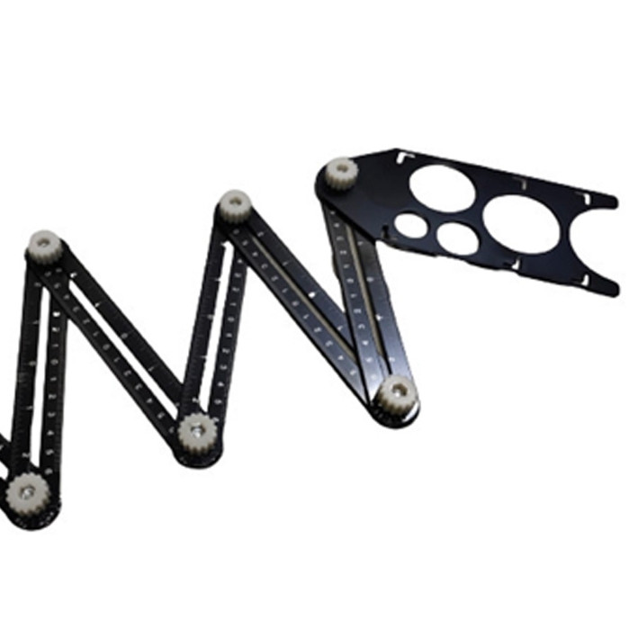 

Penggaris Keramik Multifungsi Penggaris Keramik 6 Sudut Anti Karat Lipat Pelubang Besi Alat Ukur