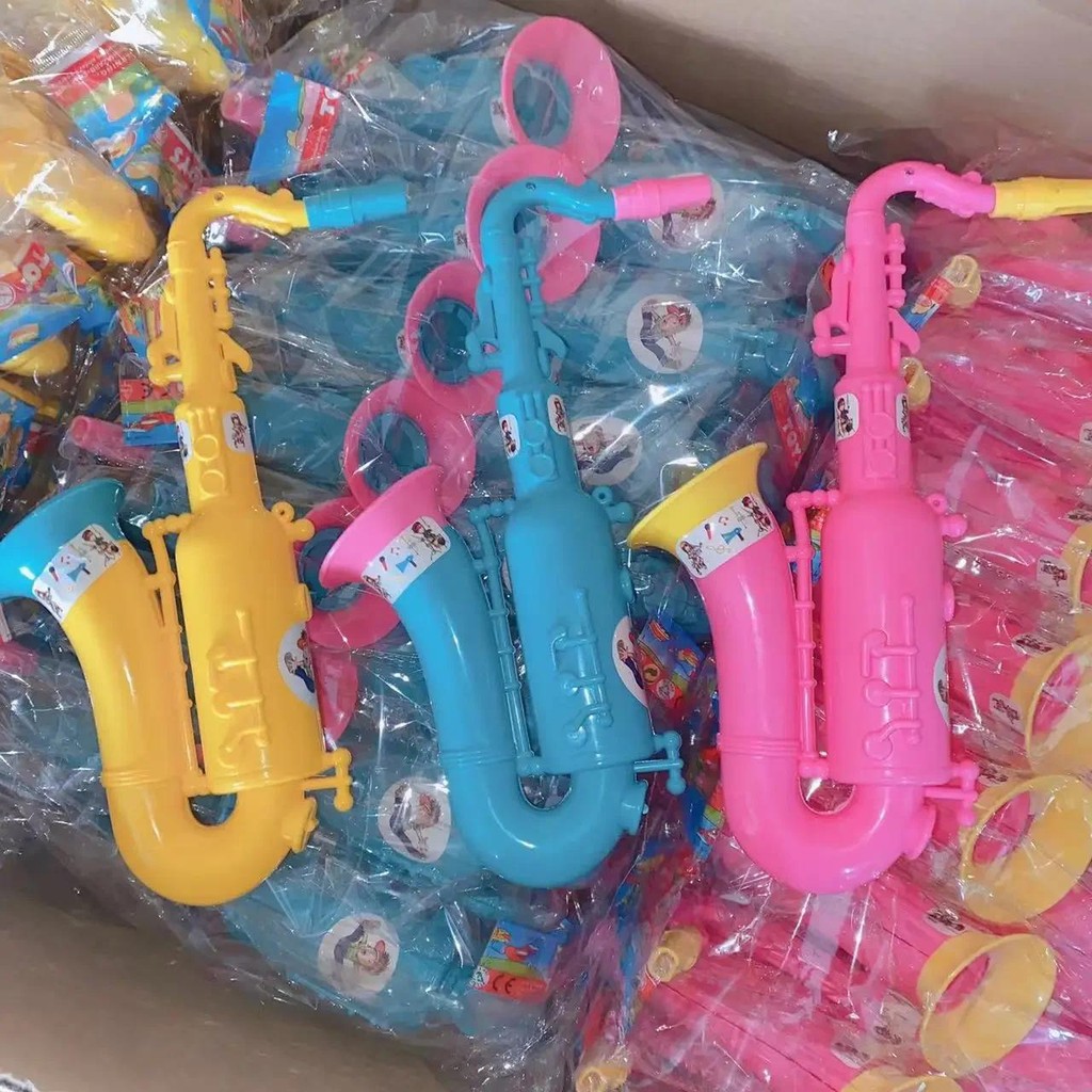 Children's Toy Horn Whistle Music Instrument Saxophone Blowing Instrument Cheerleading 2 Yuan Toy In