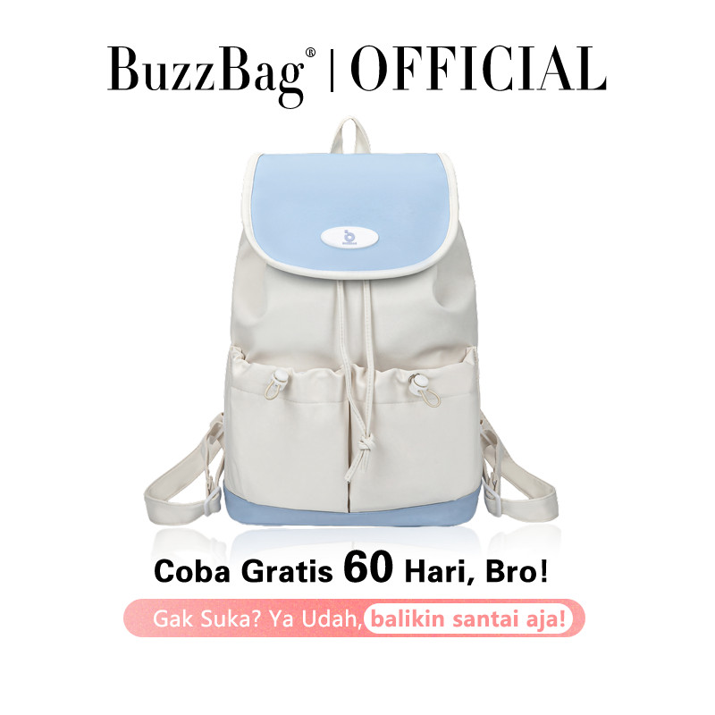 BuzzBag - Tas sekolah aesthetic korean style tas sekolah sma korean style tas ransel laptop