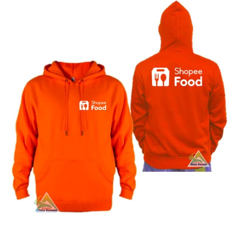 Jaket Hoodie Shhopee Sweater Jumper Orange Jaket Driver Food Pria Wanita