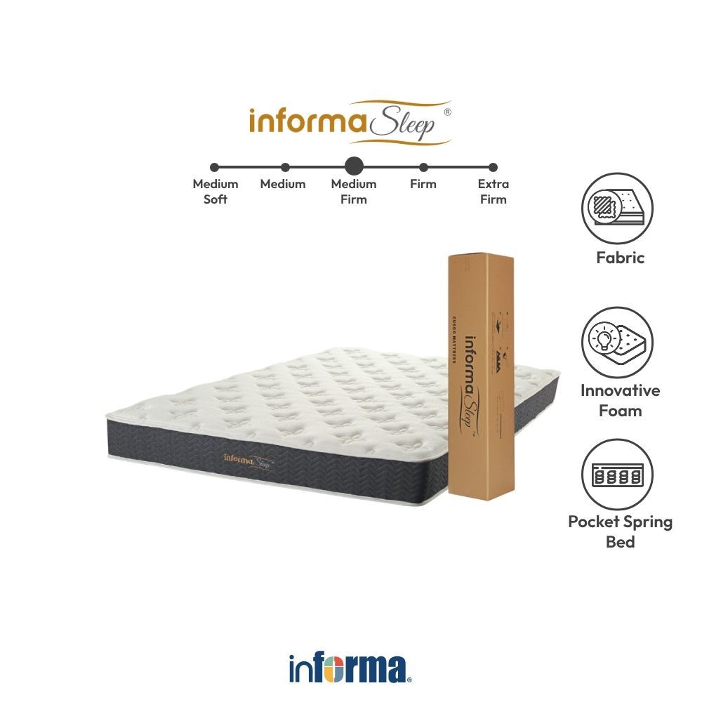 Informa Sleep 160X200 cm Cusco Kasur Pocket Springbed In Box Mattress Matras Kasur Tidur Perlengkapa