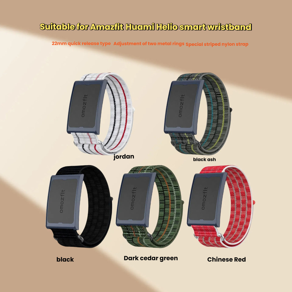 Nylon strap for Huami Helio Bracelet Strap for Huami Helio Smart Bracelet Band nylon loops Amazfit s