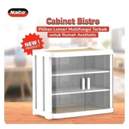 Mamoofood Tempat Bistro Premium Food Cabinet 3susun Lemari Makanan Tertutup untuk Penyimpanan Serbag