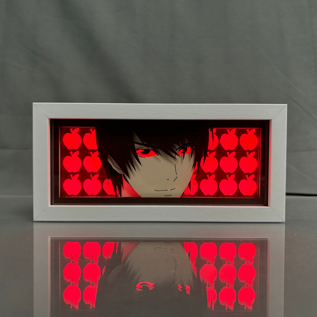 Paper Cut Anime Light Box Anime Death Note Light Yagami for Bedroom Decoration Manga Desk Table Lamp