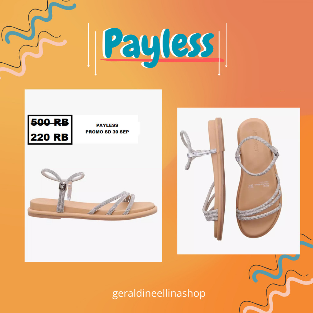 Sandal wanita seri  NINE WEST NAIJA  PAYLESS 100% ori