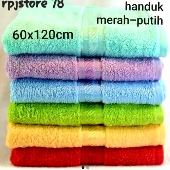 HANDUK 60X120 MERAH PUTIH - Merah