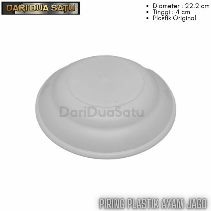 Piring Makan Plastik Ayam Jago Plastik Original Lentur Golden Ring