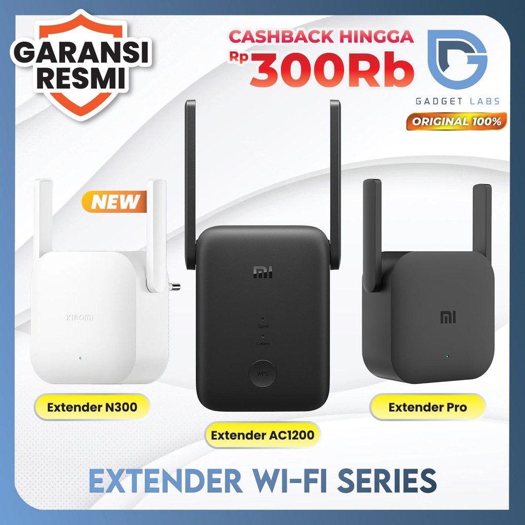 Xiaomi Mi WiFi Wireless Repeater Amplifier Extender Pro / AC1200 | Penguat Sinyal Pemancar Sinyal