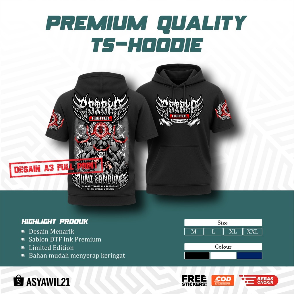 Ts-HOODIE PSHW ESTEKA FIGHTER BUMI KANDUNG - TS HOODIE PSHW TERBARU - TS HOODIE SH WINONGO