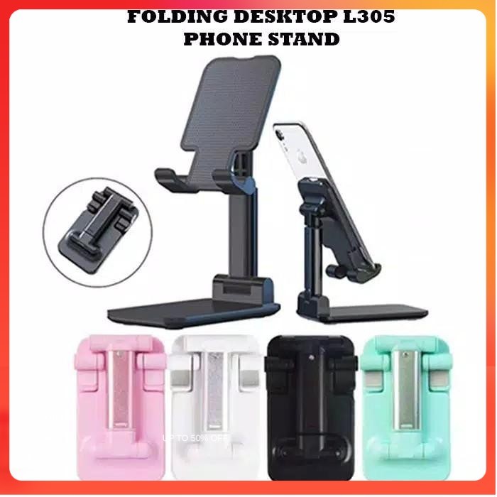 L305 LIFTABLE FOLDABLE PHONE HOLDER STAND HP MEJA FOLDING DESKTOP L305