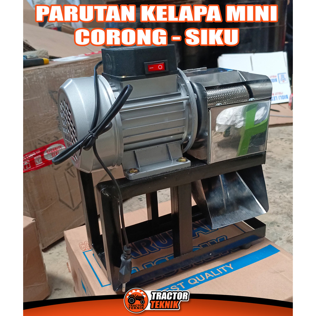 Parutan Mini Kelapa Corong Siku - Tractor-Teknik
