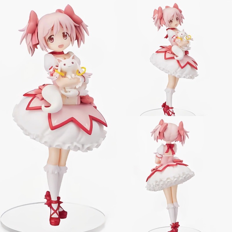 Madoka Magica Witch Version Figure - Kaname Madoka & Kyubey Dark Magical Girl PVC Statue