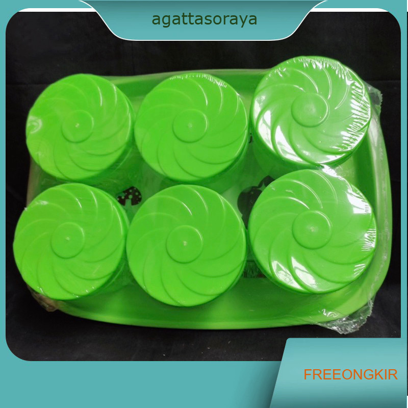 TOPLES PLASTIK NAMPAN BULAT - TEMPAT PENYIMPANAN MAKANAN KUE KERING - TOPLES NAMPAN SET SERBAGUNA FR