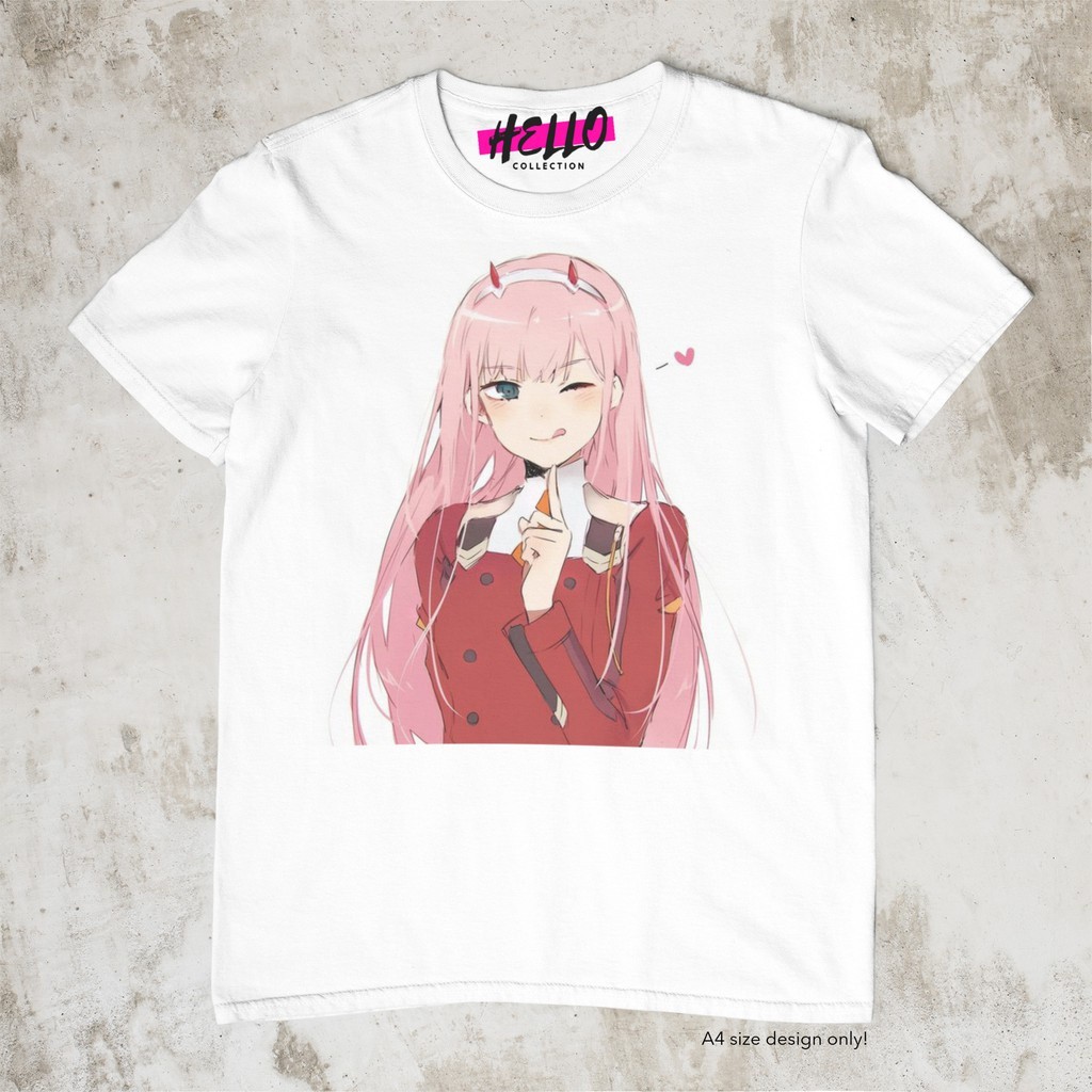 Kaos Baju Darling In The Franxx - DARLING Zero Two ver2 Wink Anime  c1