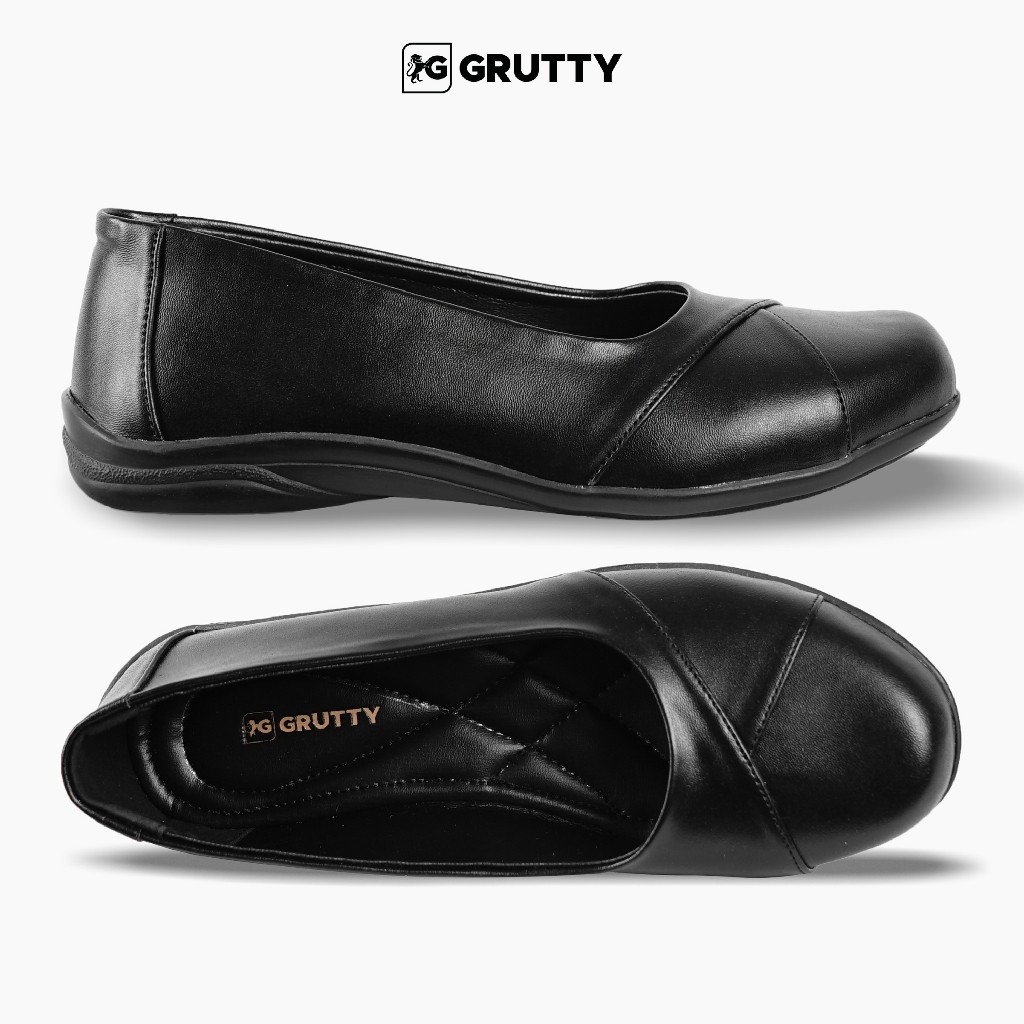 Grutty - Flat Sepatu Pantopel Wanita Sepatu Kerja Sepatu Kantor Wanita Sepatu Formal
