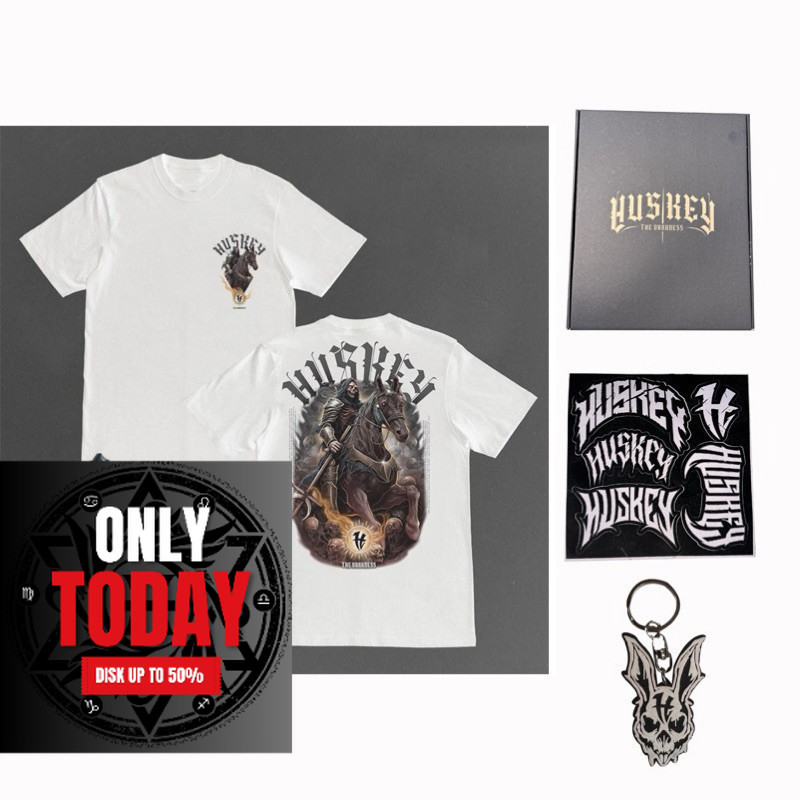 ORI Huskey Clothing - kaos distro pria - horse rider wht - huskey bali