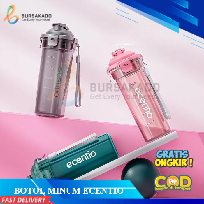 ECENTIO Botol Minum Olahraga Minimalis 500ML