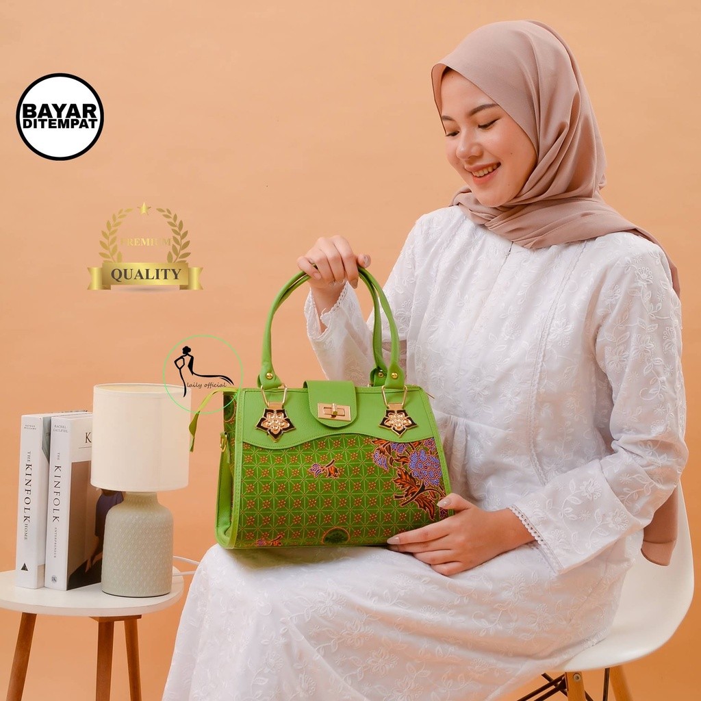 LOISSHOP Tas lbu Batik Muslimat fatayat NahdlatutUlama Selempang Pengajian Seragam Slempang nahdotul