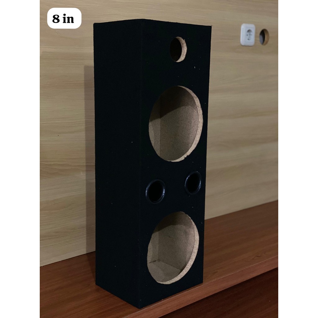 Box Speaker Dobel+Tweeter 8" in inches inch Woofer Audio sound system audio rumahan